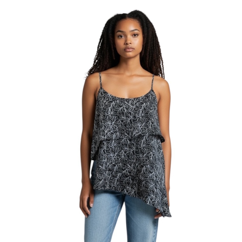 Likely Charlton Layered Flowy Asymmetrical Tank Blouse New With Tags